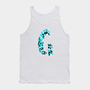 Paint Splash Letter G Tank Top